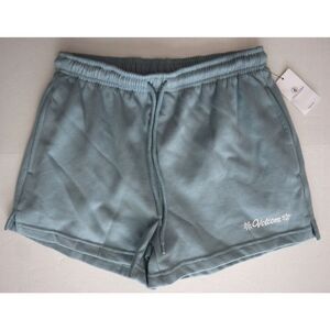 Volcom B0902402 Women's Sz S Blue Just Chill Mid-Rise Fleece Shorts